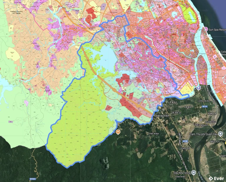 Bản đồ quy hoạch phường Đồng Sơn