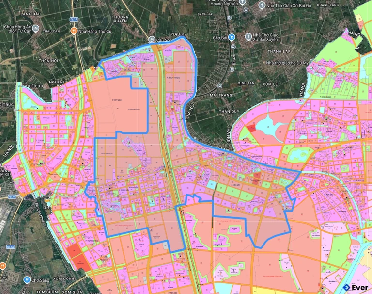 Bản đồ quy hoạch phường Đồng Văn