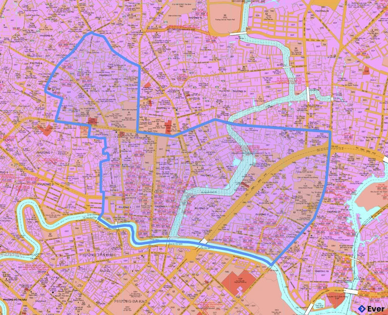 Bản đồ quy hoạch phường Gia Định