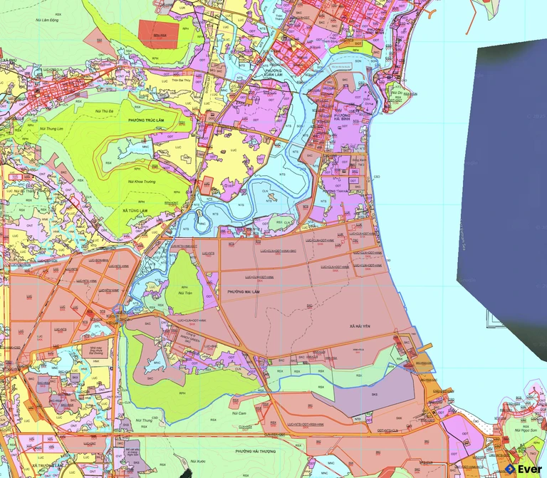Bản đồ quy hoạch phường Hải Bình