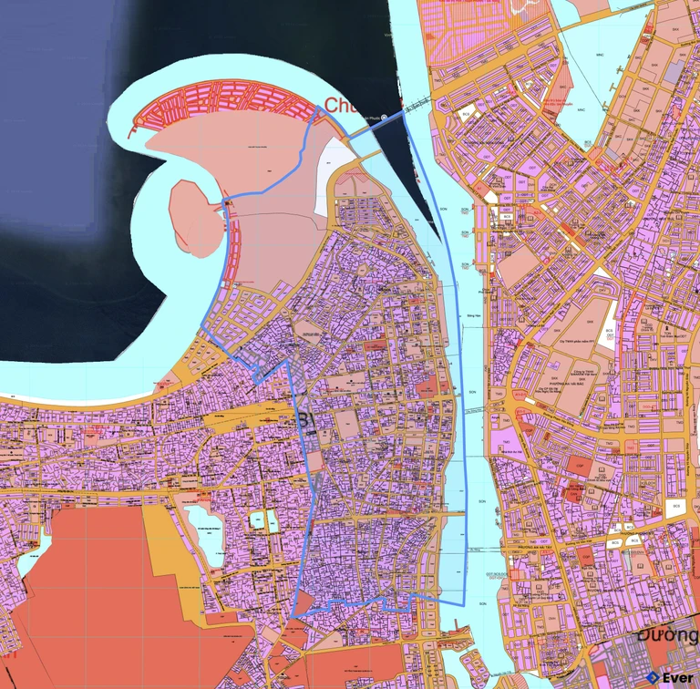 Bản đồ quy hoạch phường Hải Châu sau sáp nhập