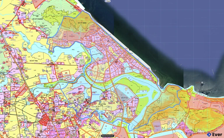 Bản đồ quy hoạch phường Hải Ninh