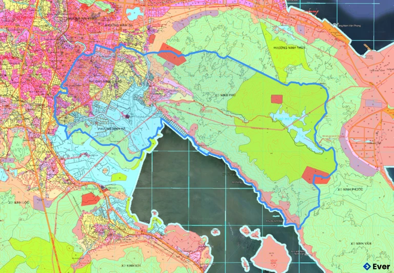 Bản đồ quy hoạch phường Hòa Thắng