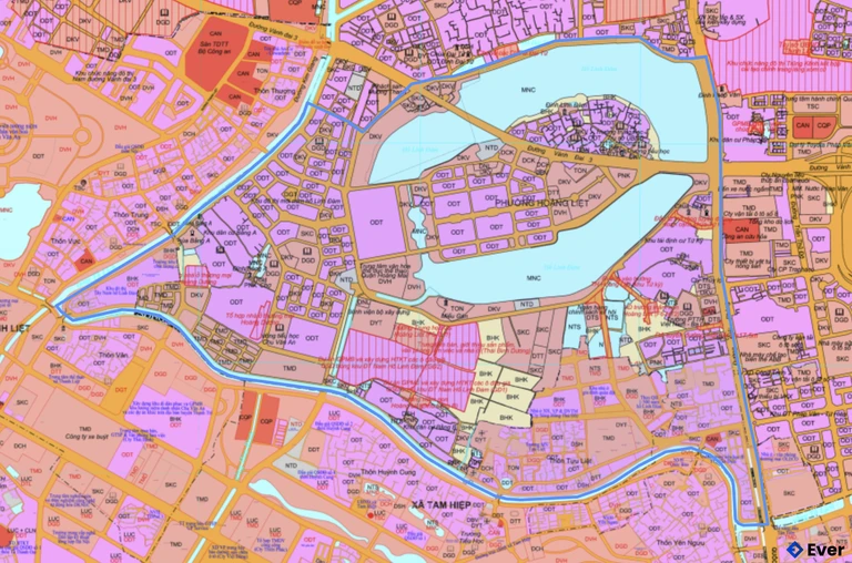 Bản đồ quy hoạch phường Hoàng Liệt