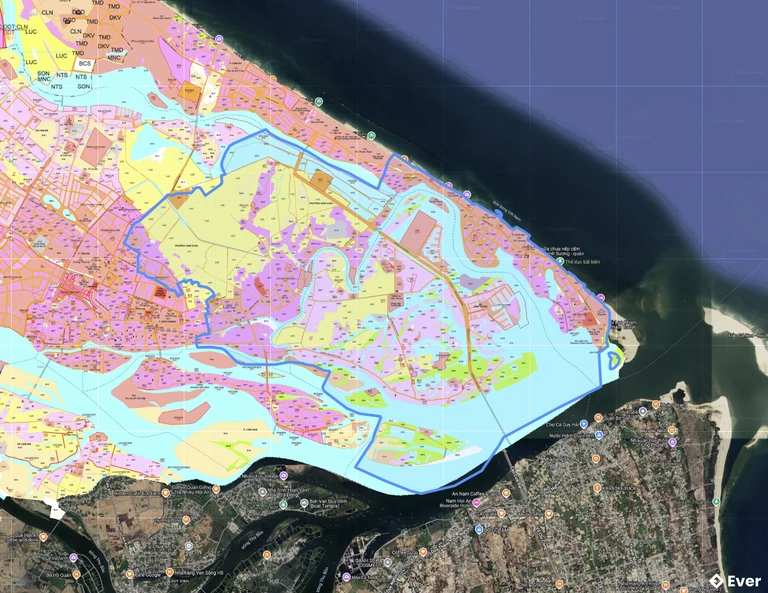 Bản dồ quy hoạch phường Hội An Đông