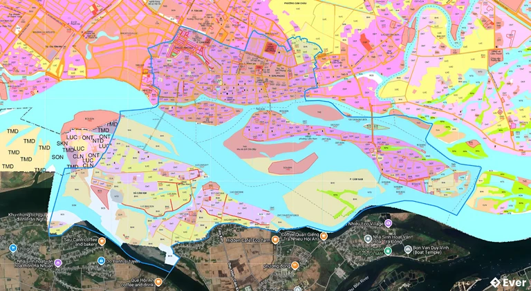 Bản đồ quy hoạch phường Hội An sau sáp nhập