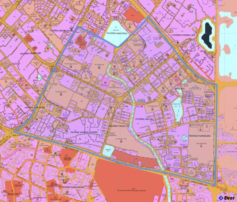 Bản đồ quy hoạch phường Kim Liên