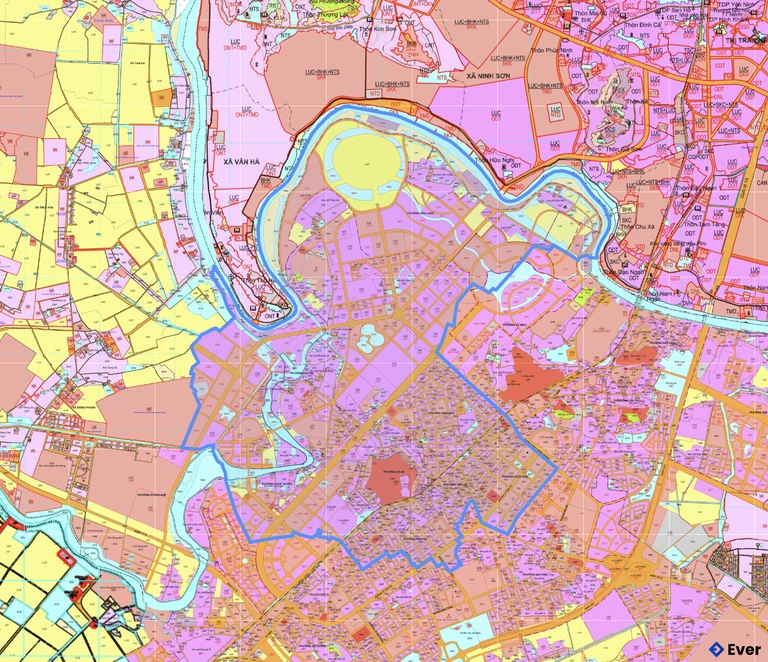 Bản đồ quy hoạch phường Kinh Bắc