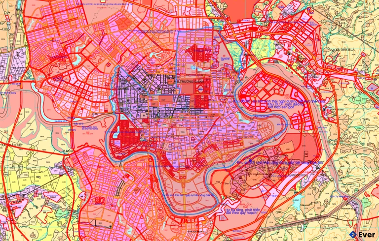 Bản đồ quy hoạch phường Kon Tum