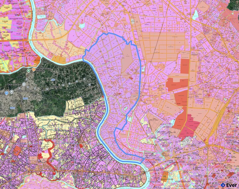 Bản đồ quy hoạch phường Lái Thiêu