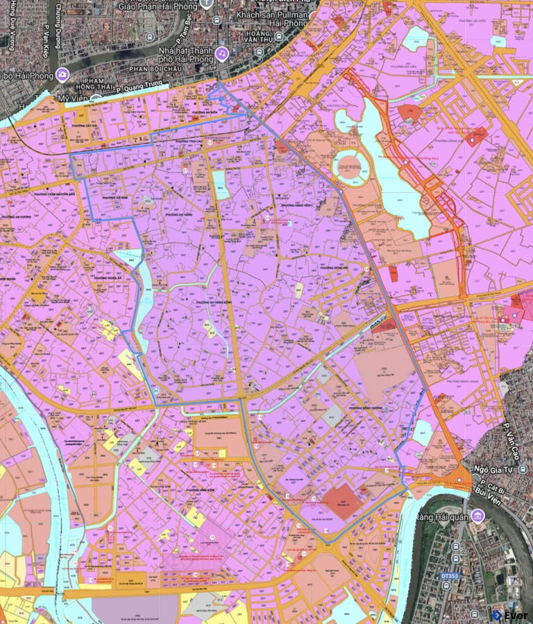 Bản đồ quy hoạch phường Lê Chân