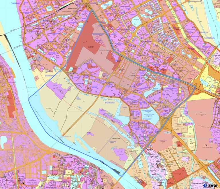 Bản đồ quy hoạch phường Long Biên