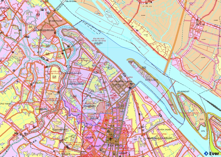 Bản đồ quy hoạch phường Long Đức