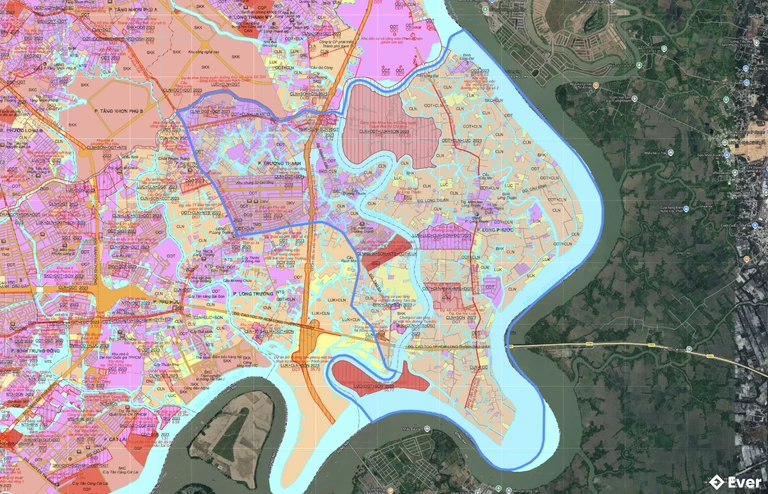 Bản đồ quy hoạch phường Long Phước