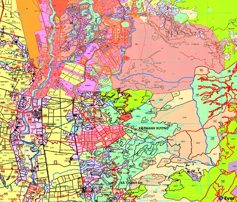 Bản đồ quy hoạch phường Mường Thanh