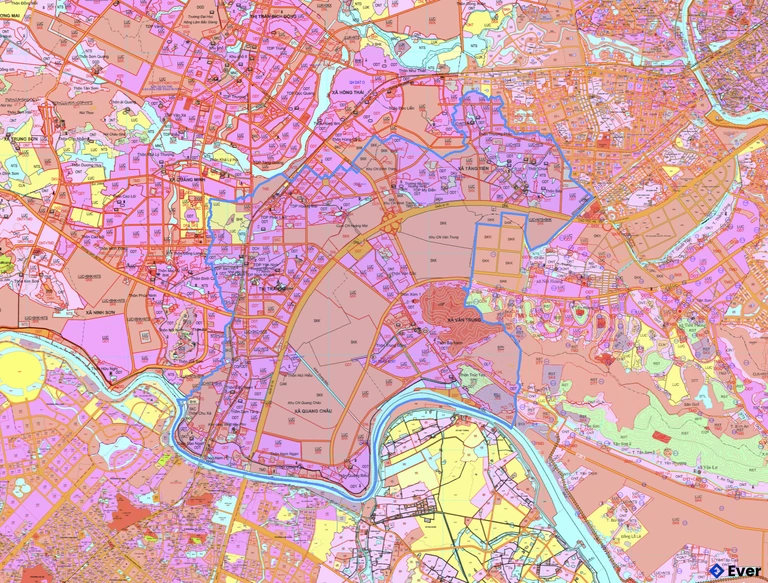 Bản đồ quy hoạch phường Nếnh