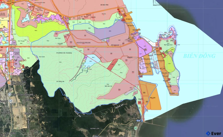 Bản đồ quy hoạch phường Nghi Sơn