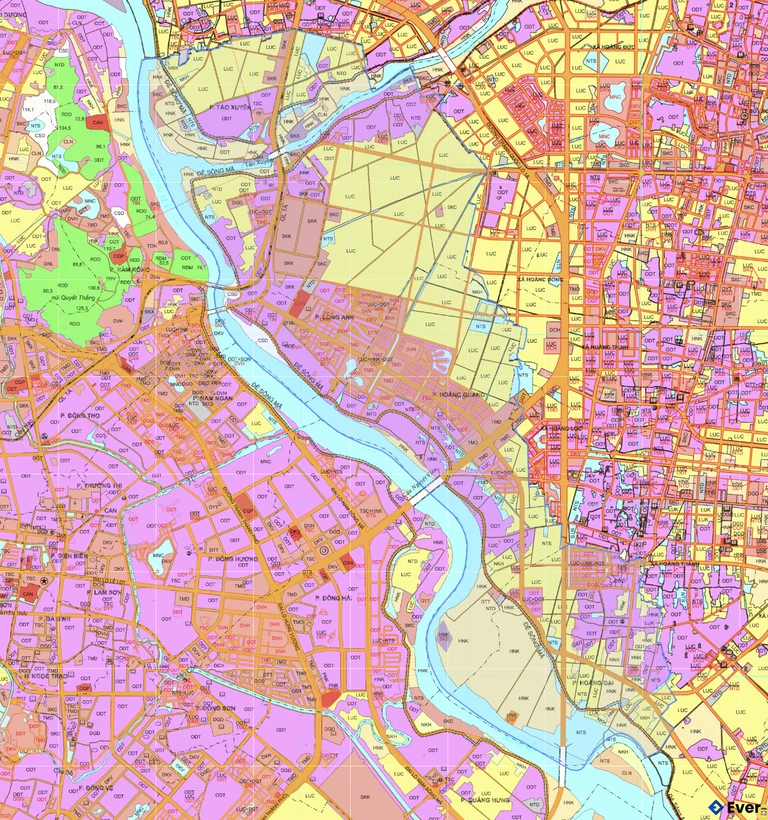 Bản đồ quy hoạch phường Nguyệt Viên