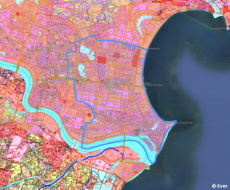 Bản đồ quy hoạch phường Ninh Chử