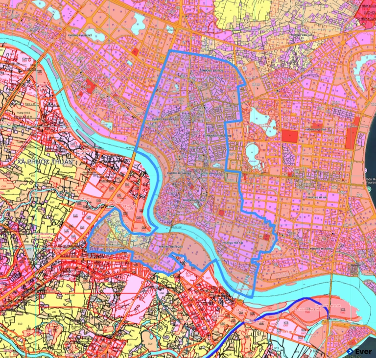 Bản đồ quy hoạch phường Phan Rang