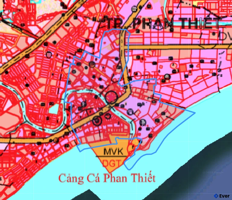 Bản đồ quy hoạch phường Phan Thiết