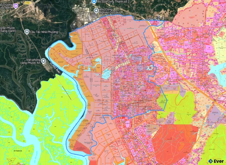 Bản đồ quy hoạch phường Phú Mỹ