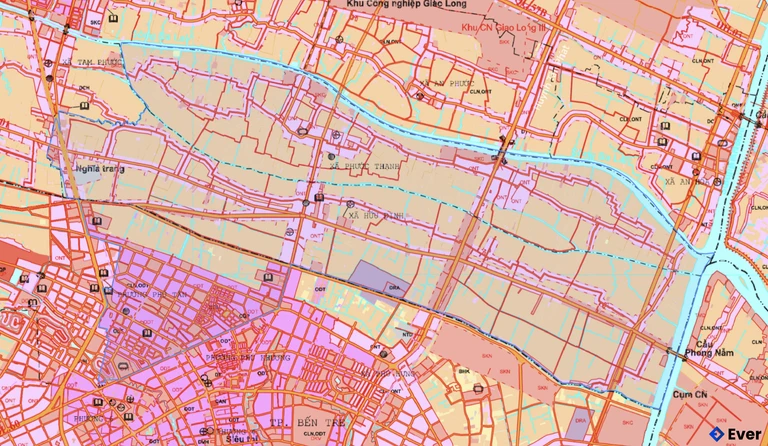 Bản đồ quy hoạch phường Phú Tân