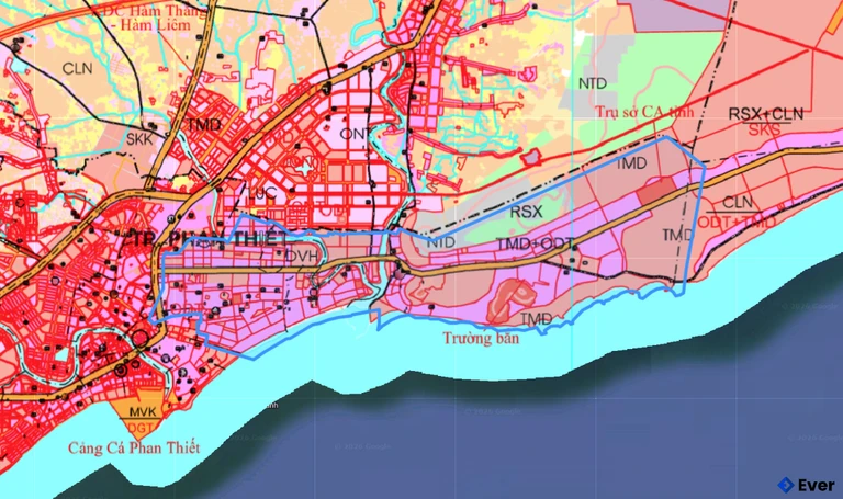 Bản đồ quy hoạch phường Phú Thủy