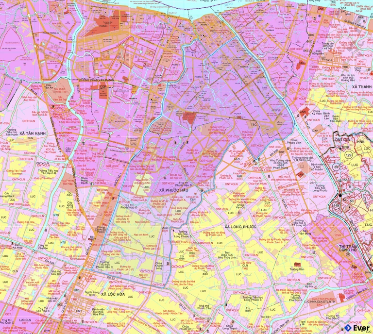 Bản đồ quy hoạch phường Phước Hậu