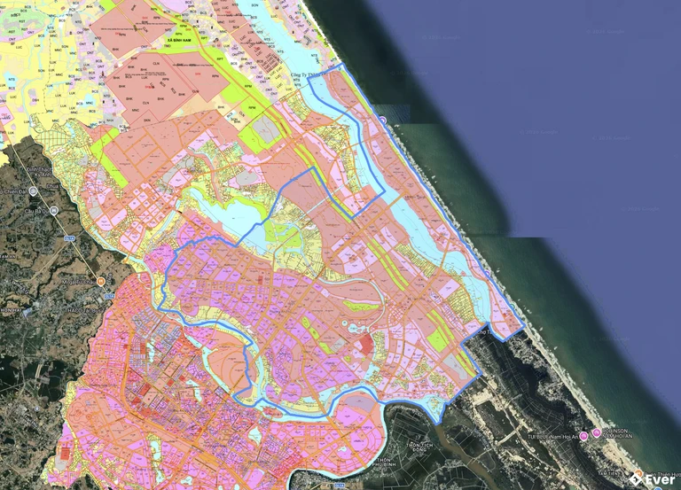 Bản đồ quy hoạch phường Quảng Phú
