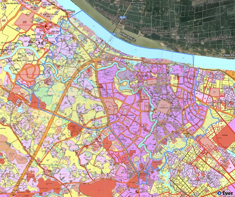 Bản đồ quy hoạch phường Sơn Tây
