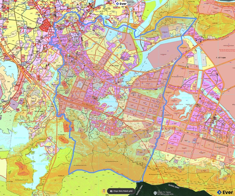 Bản đồ quy hoạch phường Sông Trí