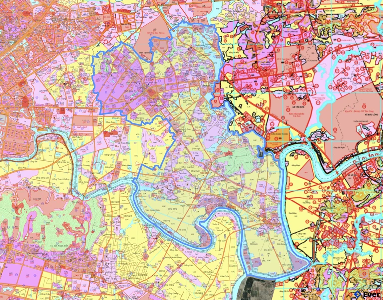 Bản đồ quy hoạch phường Tân An