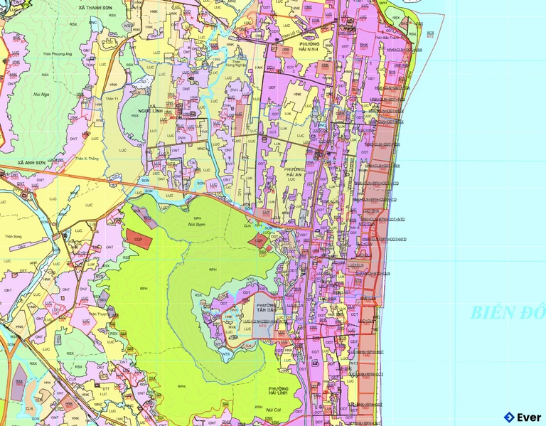 Bản đồ quy hoạch phường Tân Dân