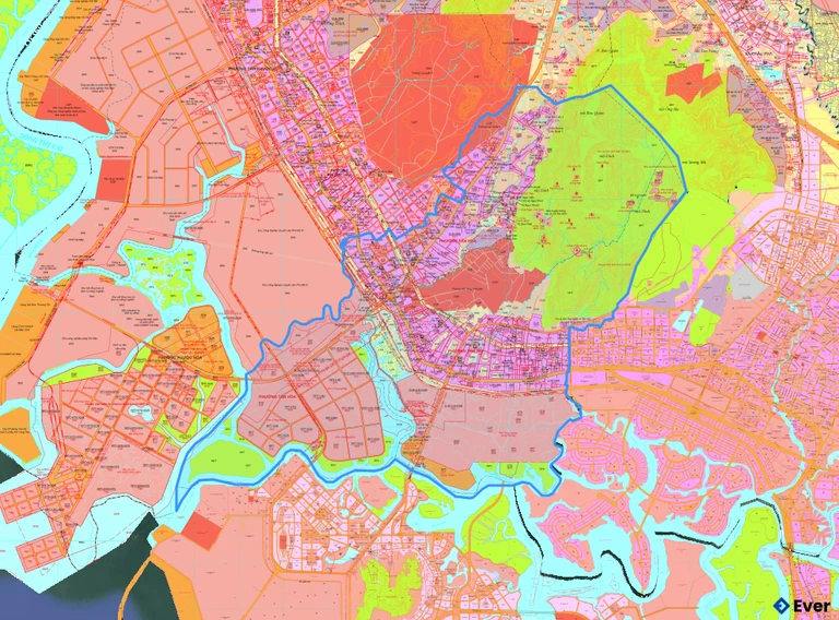 Bản đồ quy hoạch phường Tân Hải