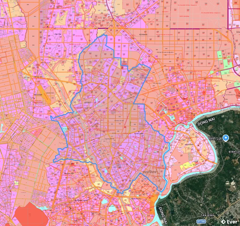 Bản đồ quy hoạch phường Tân Hiệp