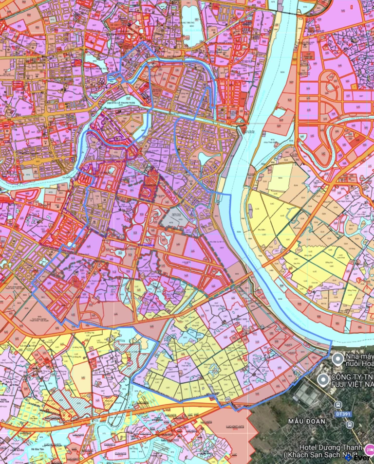 Bản đồ quy hoạch phường Tân Hưng