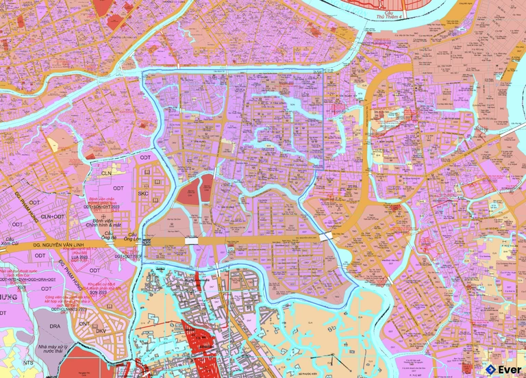 Bản đồ quy hoạch phường Tân Hưng