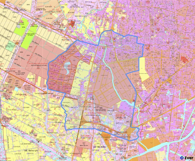 Bản đồ quy hoạch phường Tân Tạo