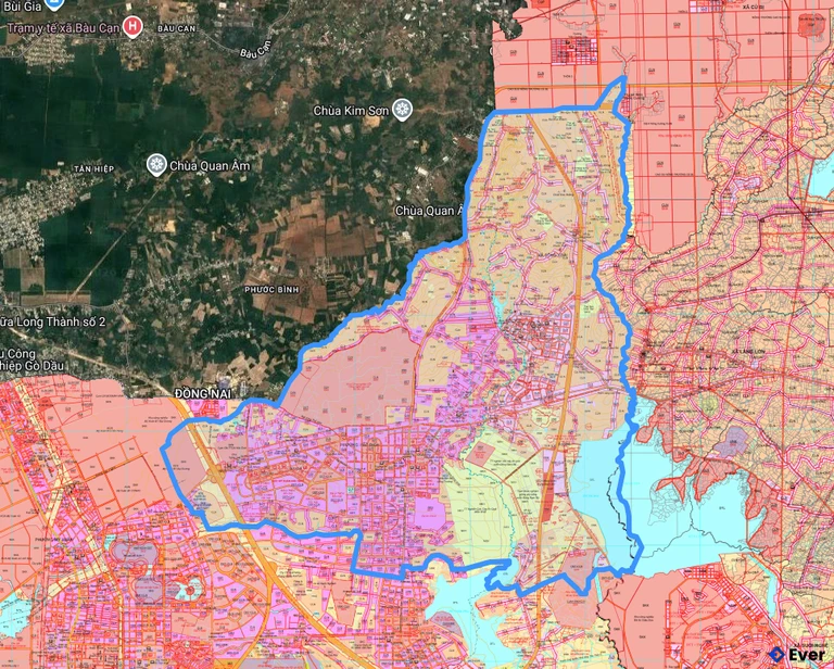 Bản đồ quy hoạch phường Tân Thành