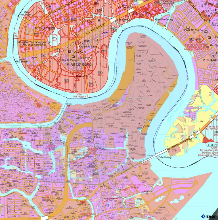 Bản đồ quy hoạch phường Tân Thuận