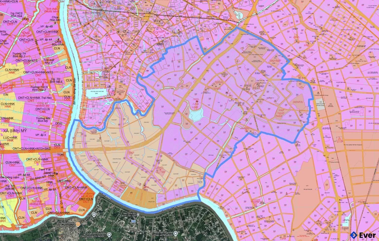 Bản đồ quy hoạch phường Thuận An