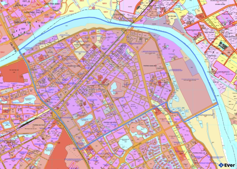 Bản đồ quy hoạch phường Việt Hưng