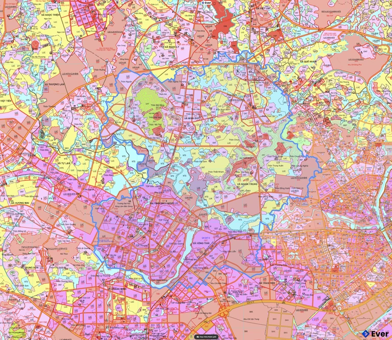 Bản đồ quy hoạch phường Việt Yên