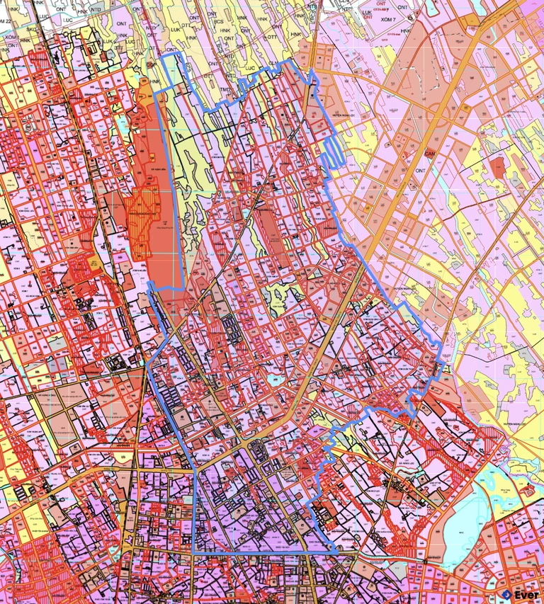 Bản đồ quy hoạch phường Vinh Phú