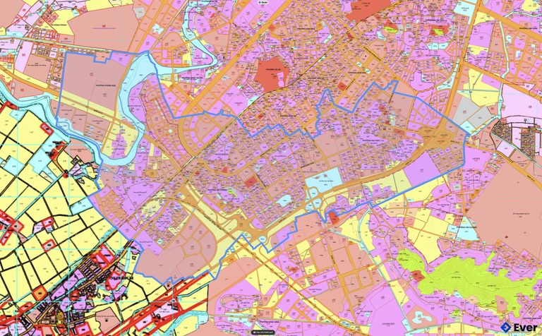 Bản đồ quy hoạch phường Võ Cường