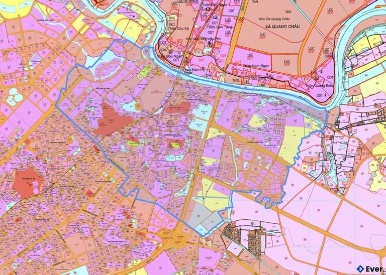 Bản đồ quy hoạch phường Vũ Ninh