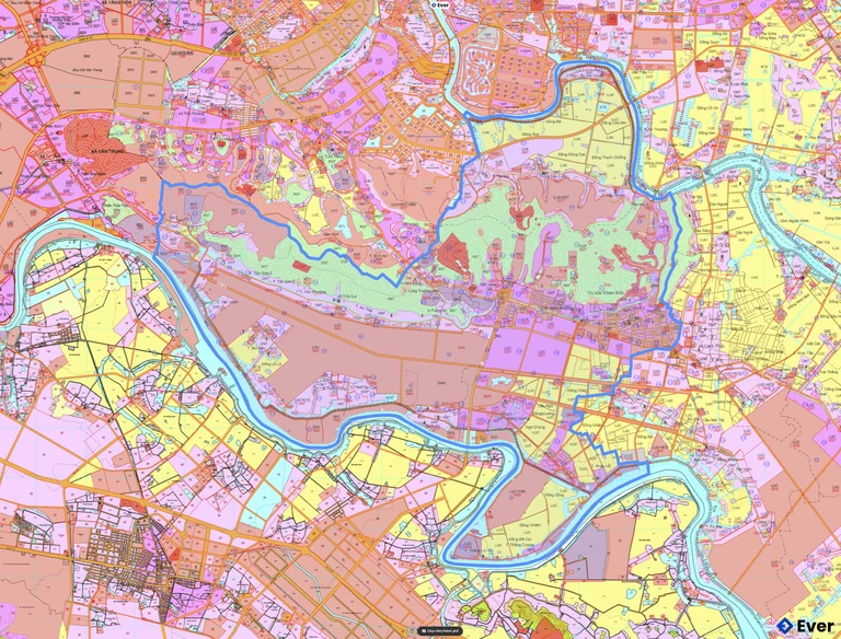 Bản đồ quy hoạch phường Yên Dũng