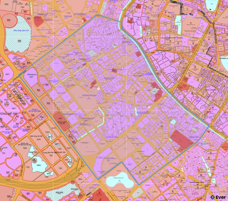 Bản đồ quy hoạch phường Yên Hòa