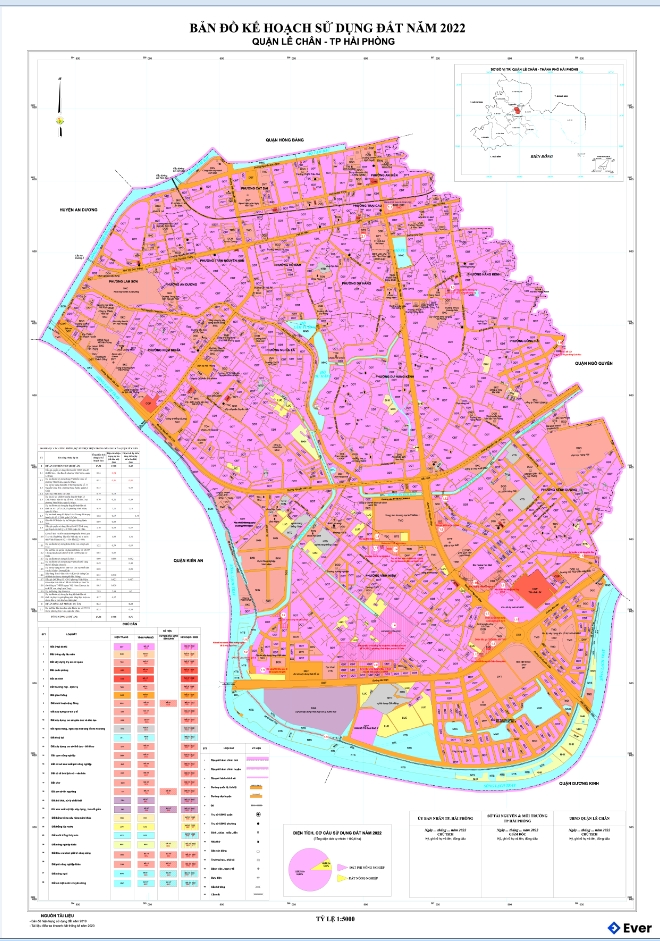 Bản đồ quy hoạch Quận Lê Chân